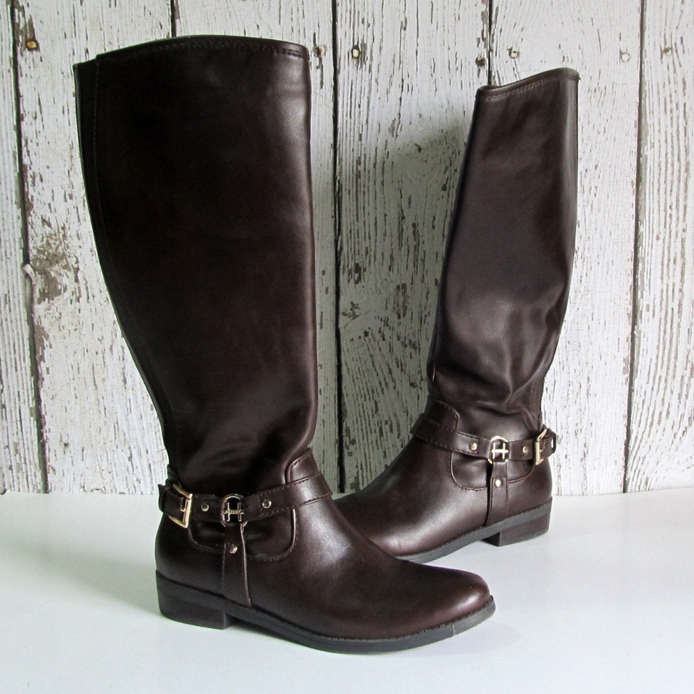 Tommy Hilfiger Dorian Brown Riding Boots